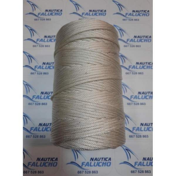 Naylon trenzado 4840/6 - 6 mm. Blanco