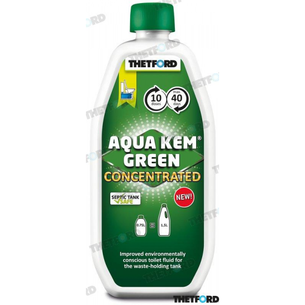 AQUA KEM GREEN CONCENTRADO (750 ML) Desodorante para depósitos biodegradables.