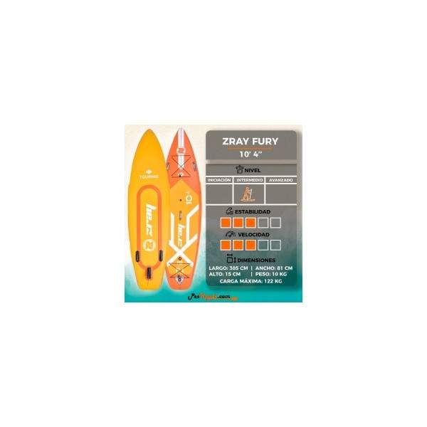 Table SUP Zray Fury F1 10'4 2021