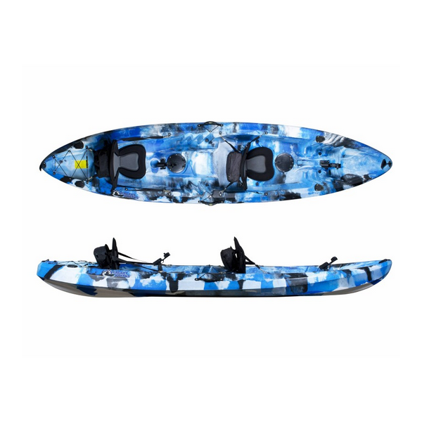 Kayak De Pesca Galaxy Tandem Solo 2+1