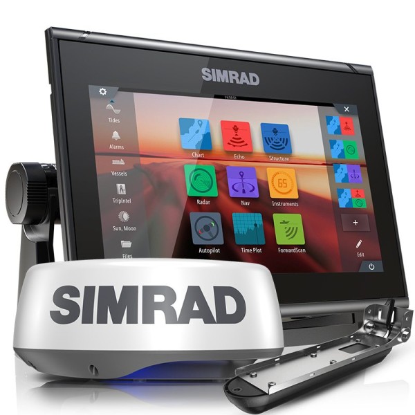 Pack Sonda GPS Plotter Simrad GO9 XSE Active Imaging + Radar Halo20+