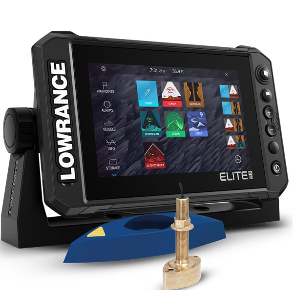 Lowrance Elite FS 9 Black con Transductor Pasacascos B45 xSonic 600w